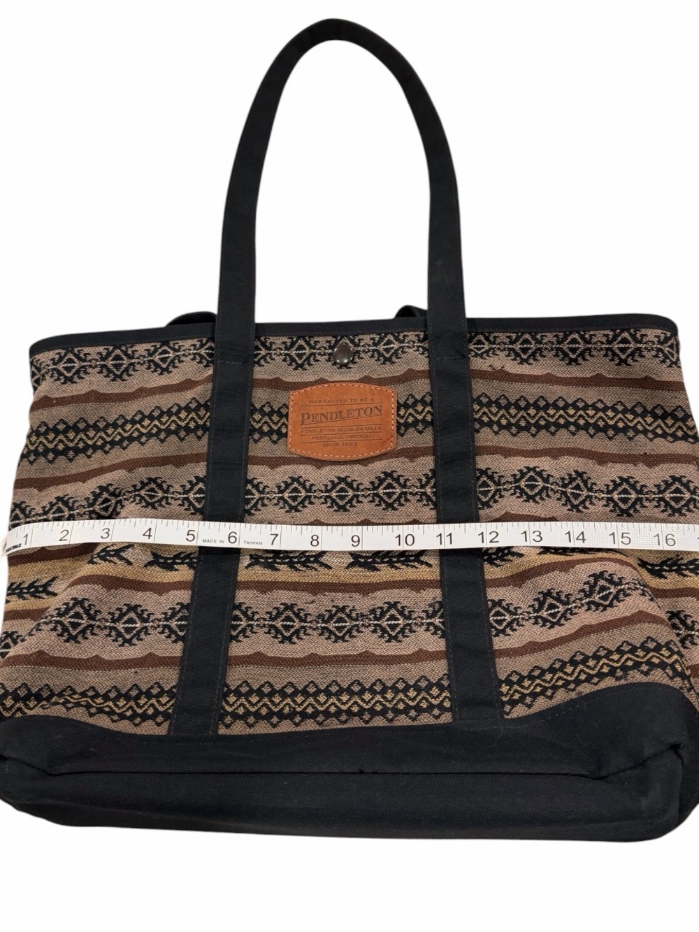 Pendleton Woolen Mills Southwestern Pattern Tote Bag USA Made - Picture 9 of 10